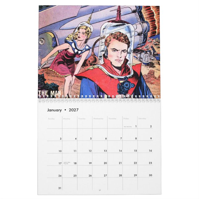 Space Comics 2014 Calendar (Jan 2027)