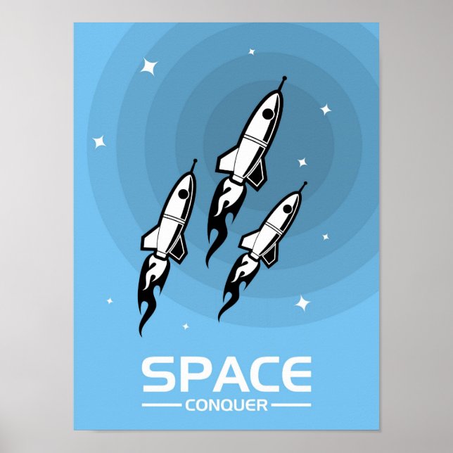 "Space Conquer" Poster (Front)