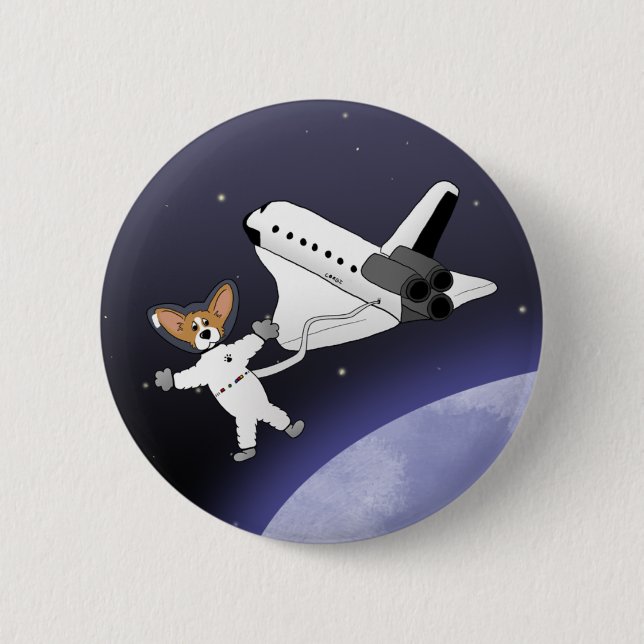 Space Corgis Button (Front)