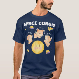 Space Corgis Pembroke Welsh Corgi T-Shirt