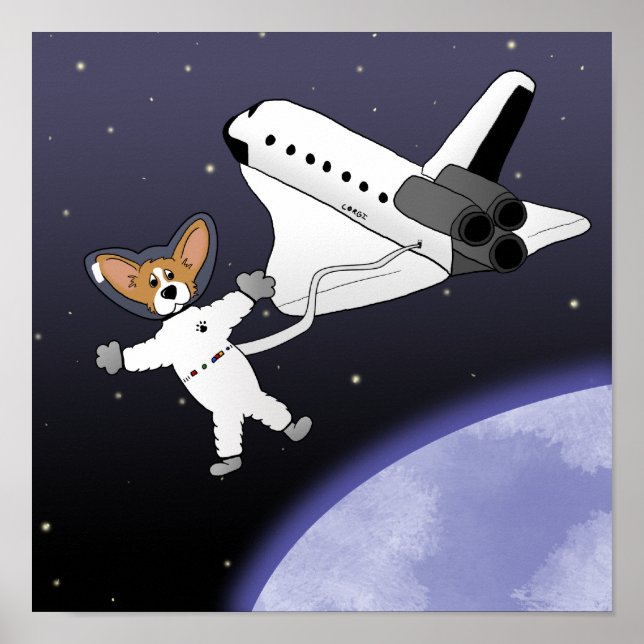 Space Corgis Poster (Front)
