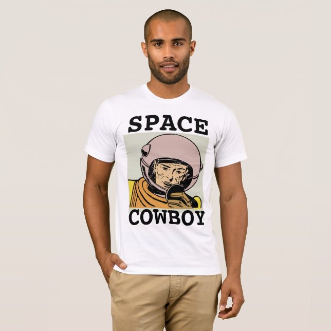 SPACE COWBOY MEN'S FUNNY 1970'S T-SHIRTS (Front Full)