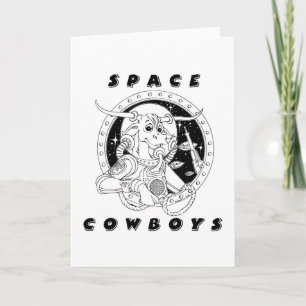 Space Cowboys Greeting Card