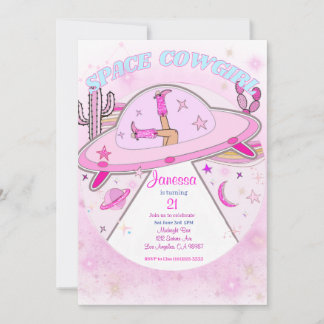 Space Cowgirl Birthday Party Invitation!  Invitation