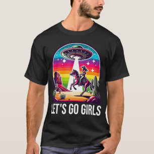 Space Cowgirl Let'S Go Girls Cosmic Galactic Weste T-Shirt
