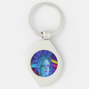 Space Crystal Key Ring