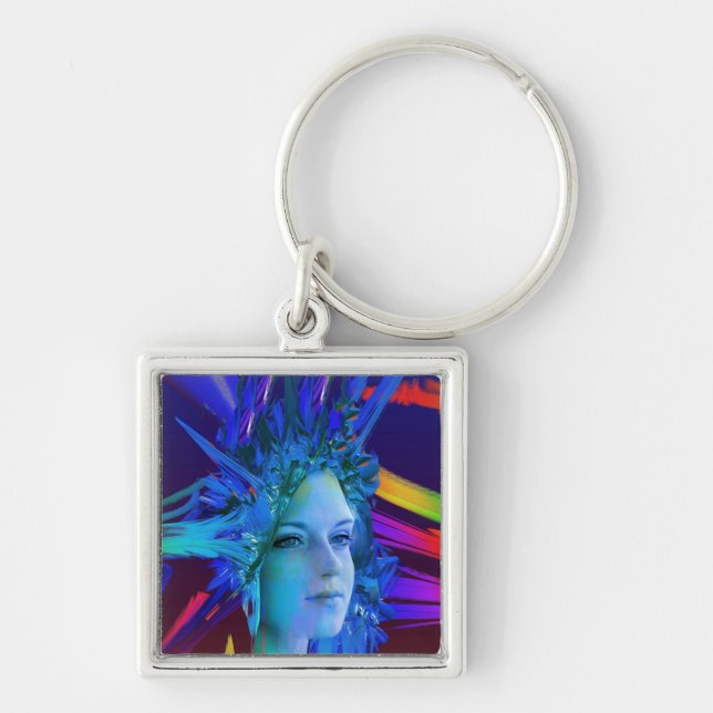 Space Crystal Key Ring (Front)