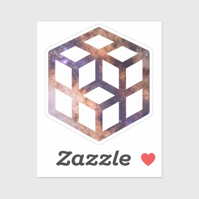 Space Cube Grid Astro Geometry (Sheet)