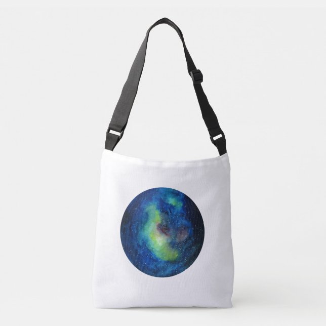 Space Custom All-Over-Print Cross Body Bag (Front)