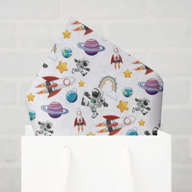 Space Decoupage Tissue Paper (Gift Bag)