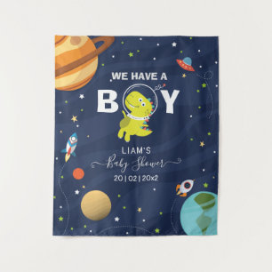 Space Dinosaur Cool Backdrop Tapestry