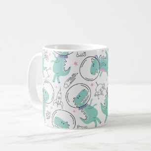 Space Dinosaurs, Cute Dinosaurs, Space Ship, Stars Coffee Mug