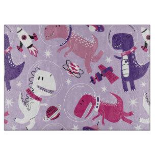Space Dinosaurs, Cute Dinosaurs, Stars, Space Ship Cutting Board
