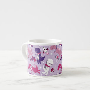 Space Dinosaurs, Cute Dinosaurs, Stars, Space Ship Espresso Cup