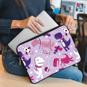 Space Dinosaurs, Cute Dinosaurs, Stars, Space Ship Laptop Sleeve