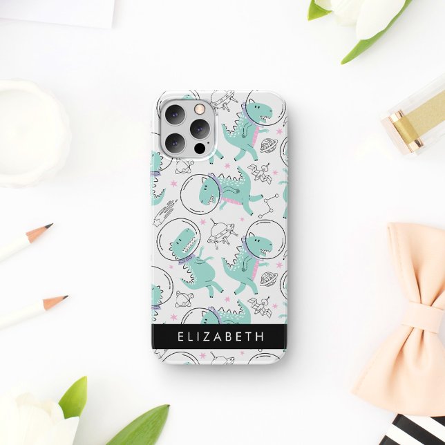 Space Dinosaurs, Cute Dinosaurs, Stars, Your Name Case-Mate iPhone Case (Creator Uploaded)