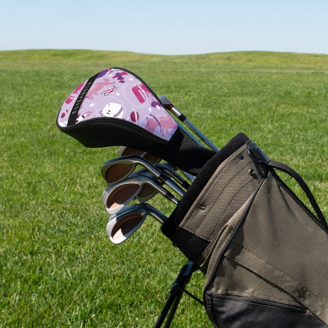 Space Dinosaurs, Cute Dinosaurs, Stars, Your Name Golf Head Cover (In Situ)