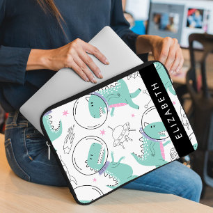 Space Dinosaurs, Cute Dinosaurs, Stars, Your Name Laptop Sleeve