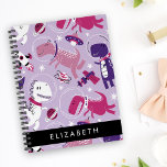 Space Dinosaurs, Cute Dinosaurs, Stars, Your Name Planner<br><div class="desc">Cute,  fun and adorable pattern with space dinosaurs. Modern and trendy gift,  perfect for the dinosaur lover in your life. Personalise by adding your name,  nickname,  monogram or initials.</div>