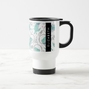 Space Dinosaurs, Cute Dinosaurs, Stars, Your Name Travel Mug