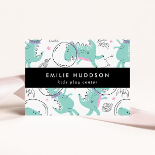 Space Dinosaurs, Kids Play Centre, Activity Centre Business Card
