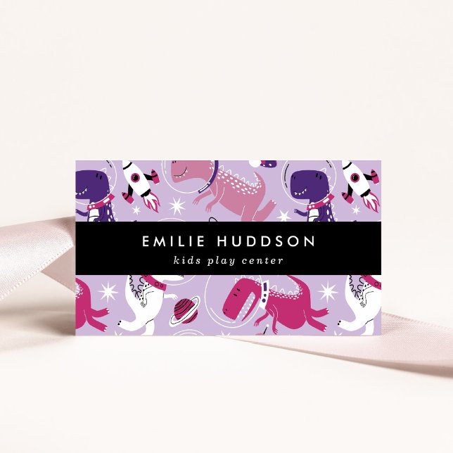 Space Dinosaurs, Kids Play Centre, Activity Centre Business Card (Creator Uploaded)