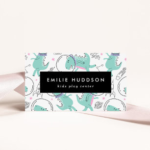 Space Dinosaurs, Kids Play Centre, Activity Centre Business Card