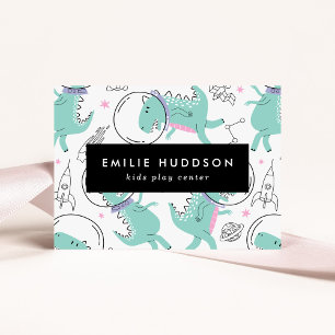 Space Dinosaurs, Kids Play Centre, Activity Centre Business Card