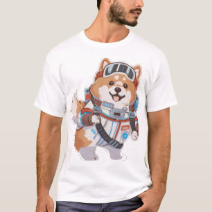 Space Dog in astro costume T-Shirt