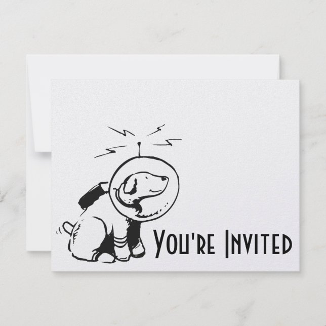 Space Dog Invitation (Front)