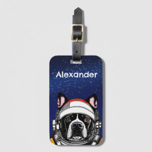 Space Dog Personalise Luggage Tag