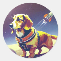 Space Dog Sticker
