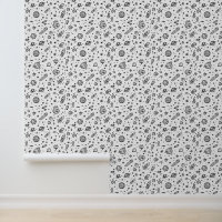 Space Doodle Pattern with Planets and Rockets