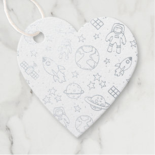 Space Doodles Favour Tags