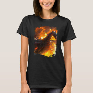 Space Dragon Breathing Fire T-Shirt