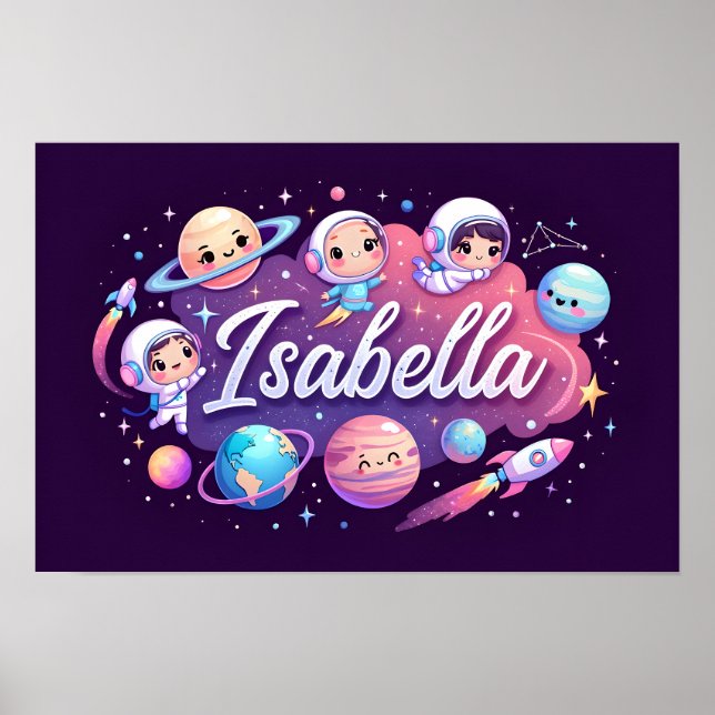Space Dreams Isabella Wall Art (Front)