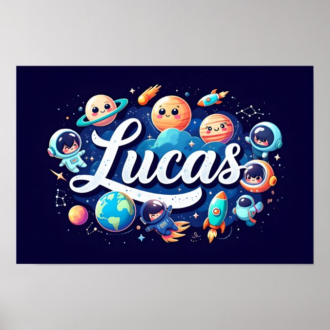 Space Dreams Lucas Wall Art (Front)
