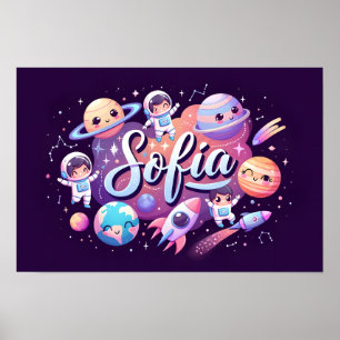 Space Dreams Sofia Wall Art