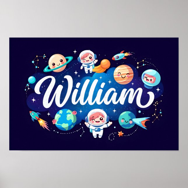 Space Dreams William Wall Art (Front)