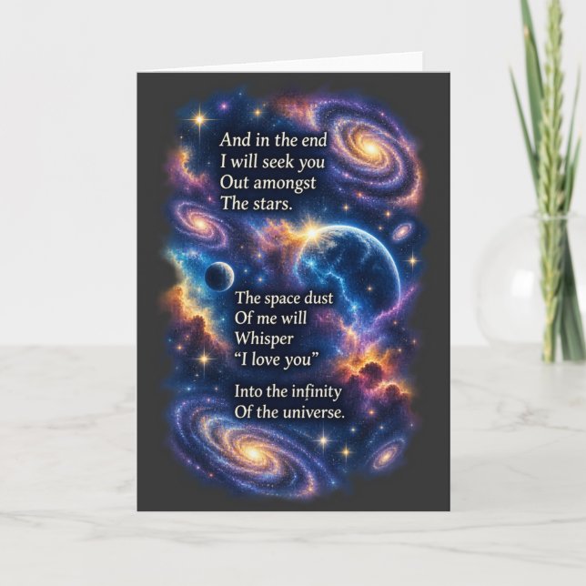 Space dust card (Front)