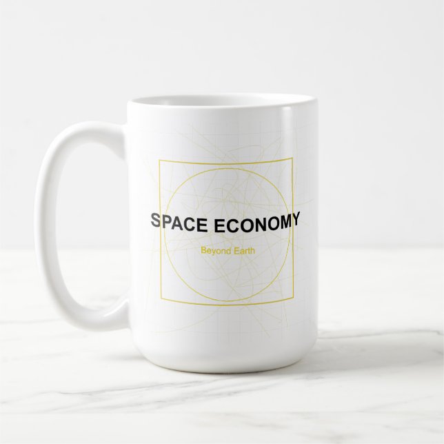Space Economy – The Future Is Beyond Earth Coffee Mug (Left)