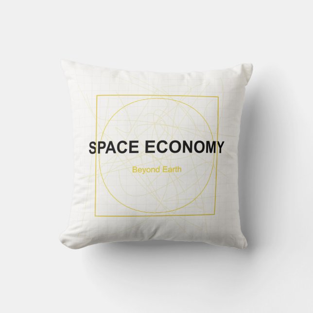 Space Economy – The Future Is Beyond Earth Cushion (Front)