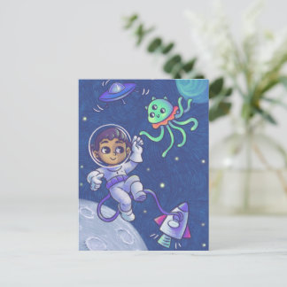 Space Encounters Postcard