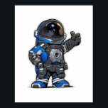 Space Engineers Cartoon Poster - Blue<br><div class="desc">Space Engineers Cartoon Poster - Blue</div>