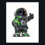 Space Engineers Cartoon Poster - Green<br><div class="desc">Space Engineers Cartoon Poster - Green</div>