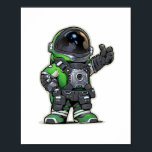 Space Engineers Cartoon Poster - Green<br><div class="desc">Space Engineers Cartoon Poster - Green</div>