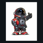 Space Engineers Cartoon Poster - Red<br><div class="desc">Space Engineers Cartoon Poster - Red</div>
