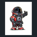 Space Engineers Cartoon Poster - Red<br><div class="desc">Space Engineers Cartoon Poster - Red</div>