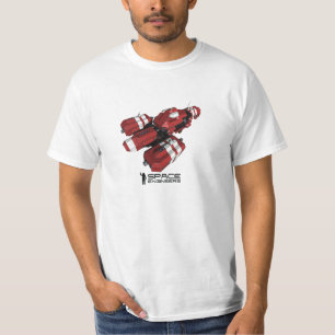 Space Engineers men's t-shirt - red ship