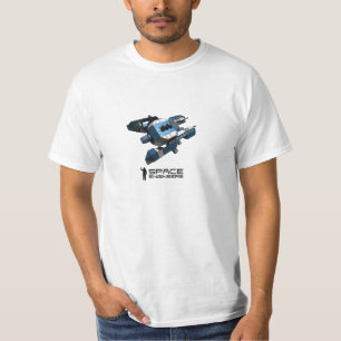 Space Engineers t-shirt - blue small ship